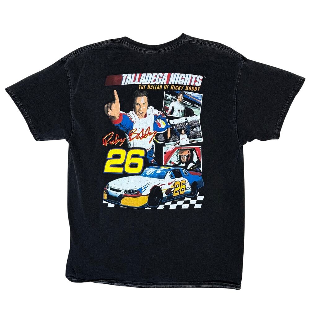 Talladega Nights T-Shirt Ricky Bobby 26 Movie Racing Top Size L
